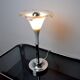 White fleur-de-lys lamp, murano glass, Italy, 1970