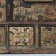 18th century folk art painted bridal cabinet