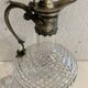 Carafe in cut glass or crystal and silver-plated metal, 20th century