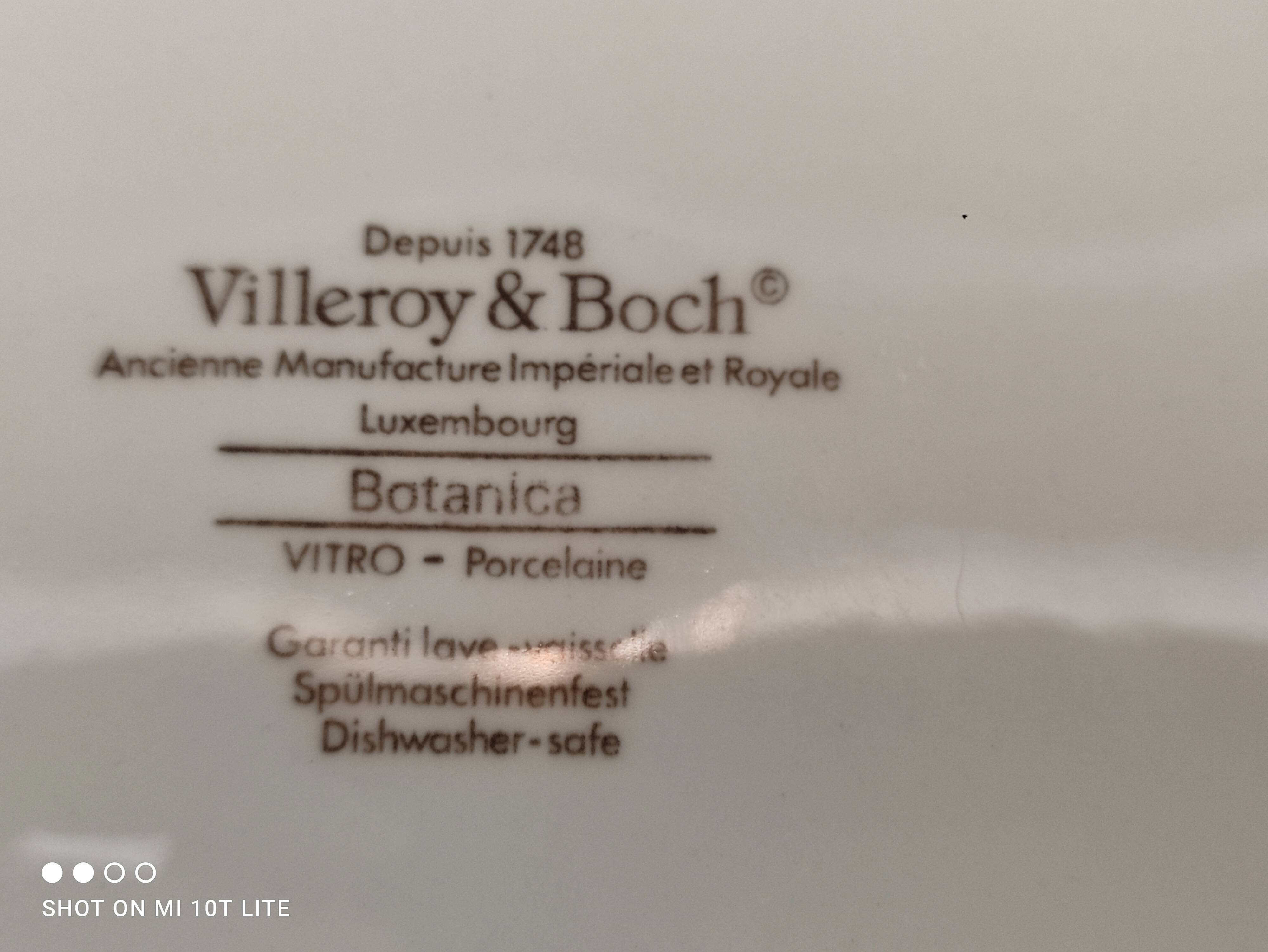 Porcelain box villeroy & boch model botanica "vaccinium myrtillus"