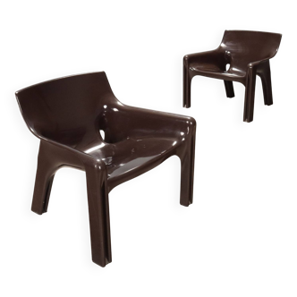 Fauteuils 'Vicario' par Vico Magistretti pour Artemide - années 1960-70.