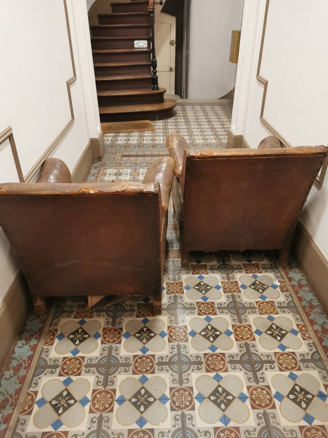 Vintage club chairs