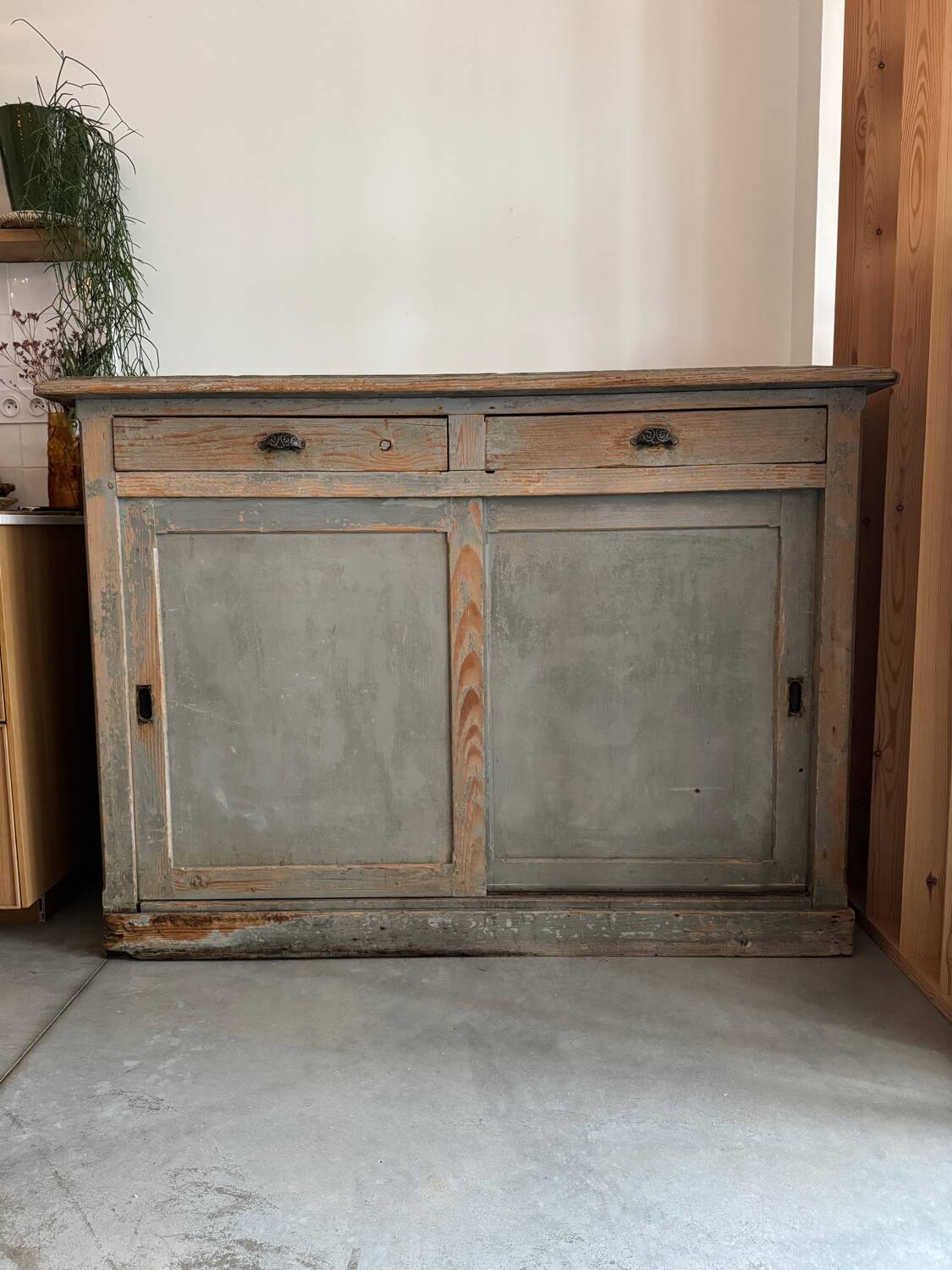 Vintage wooden sideboard