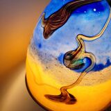 Multi-layer glass mushroom lamp