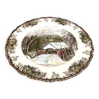 Assiette plate  Johnson Bros (Brothers)  The Friendly Village