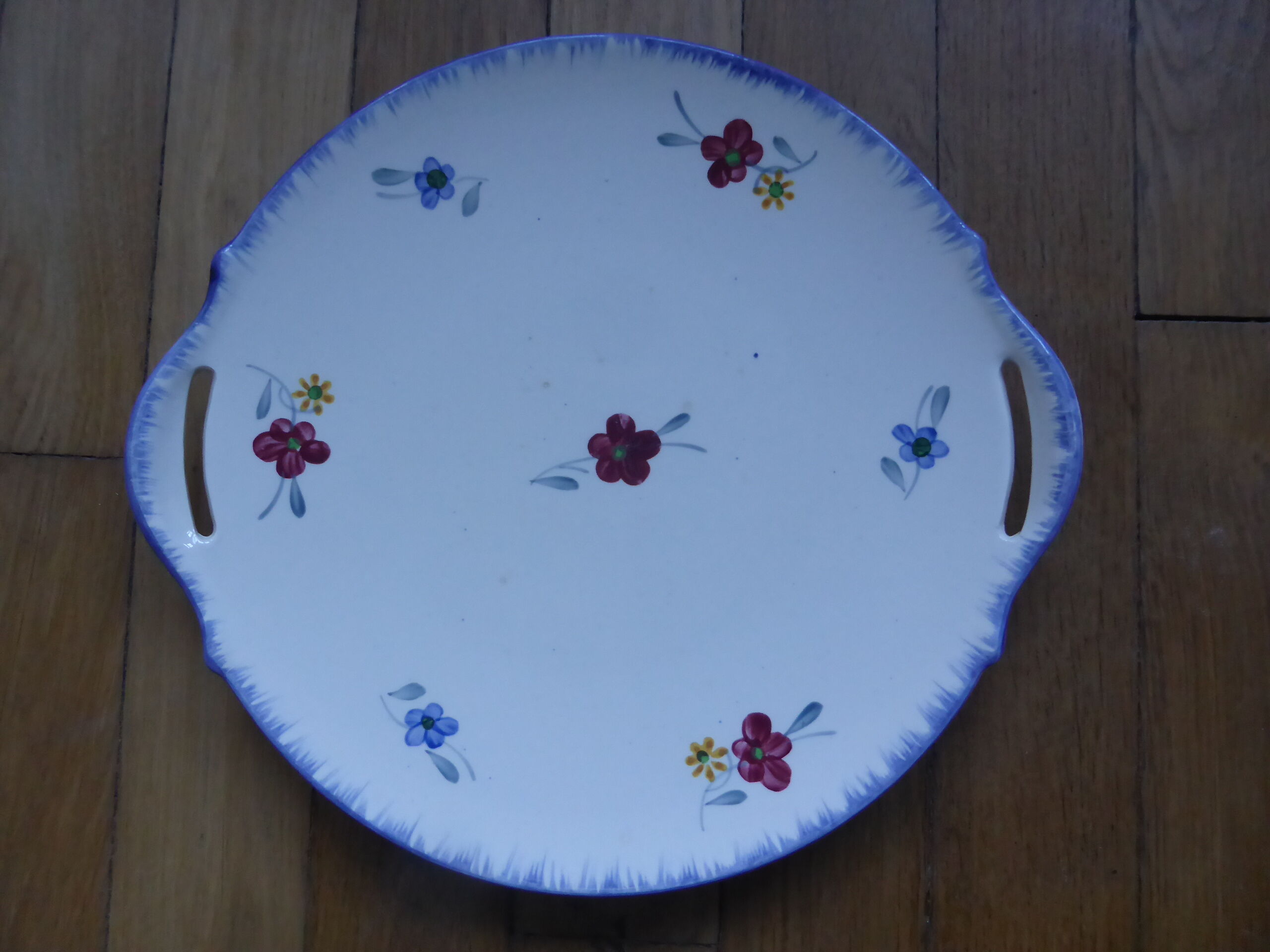 pie dish / cake Digoin Sarreguemines Mary Lou