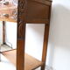 Guéridon art déco sculpté floral, 1920