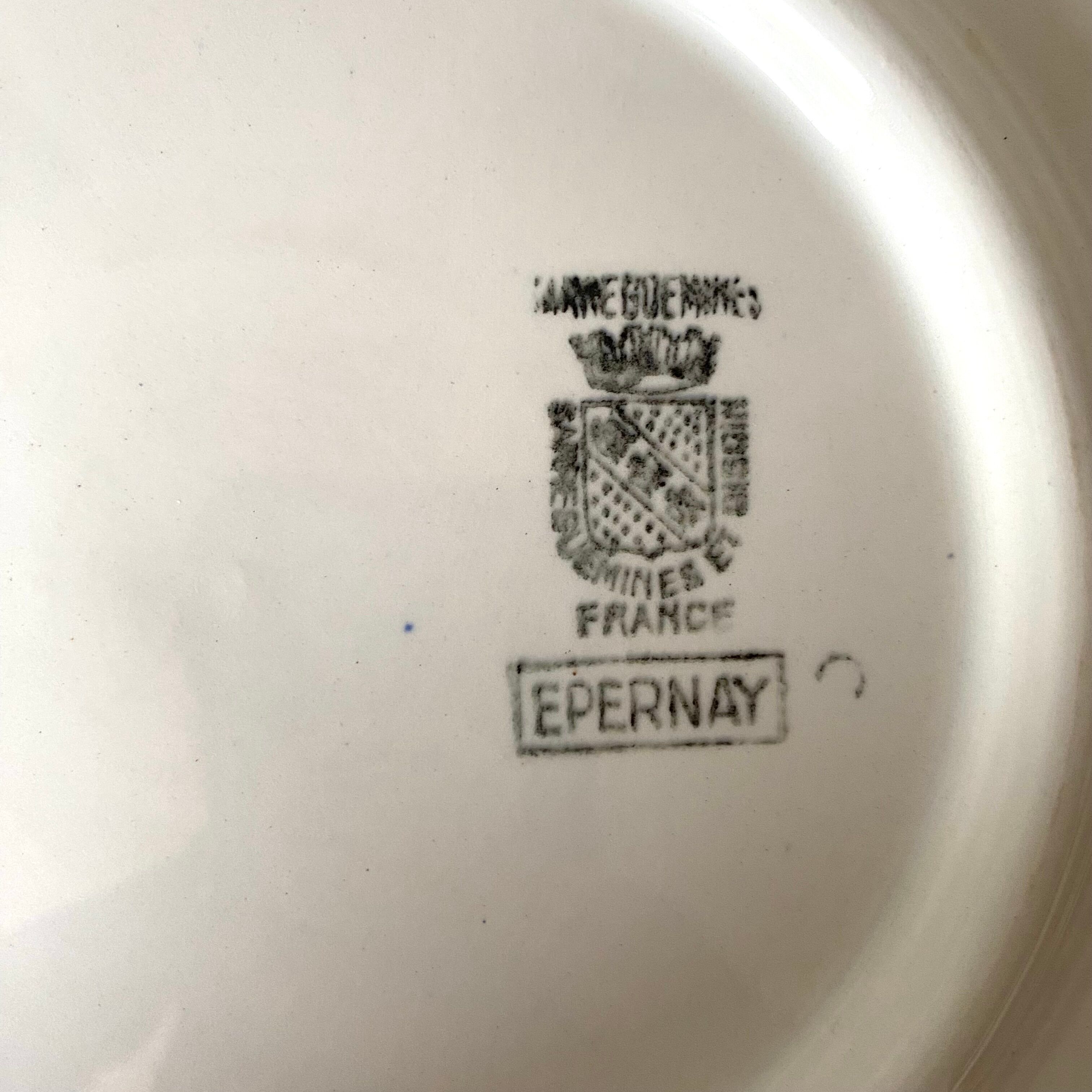 Floral pie dish Sarreguemines Epernay