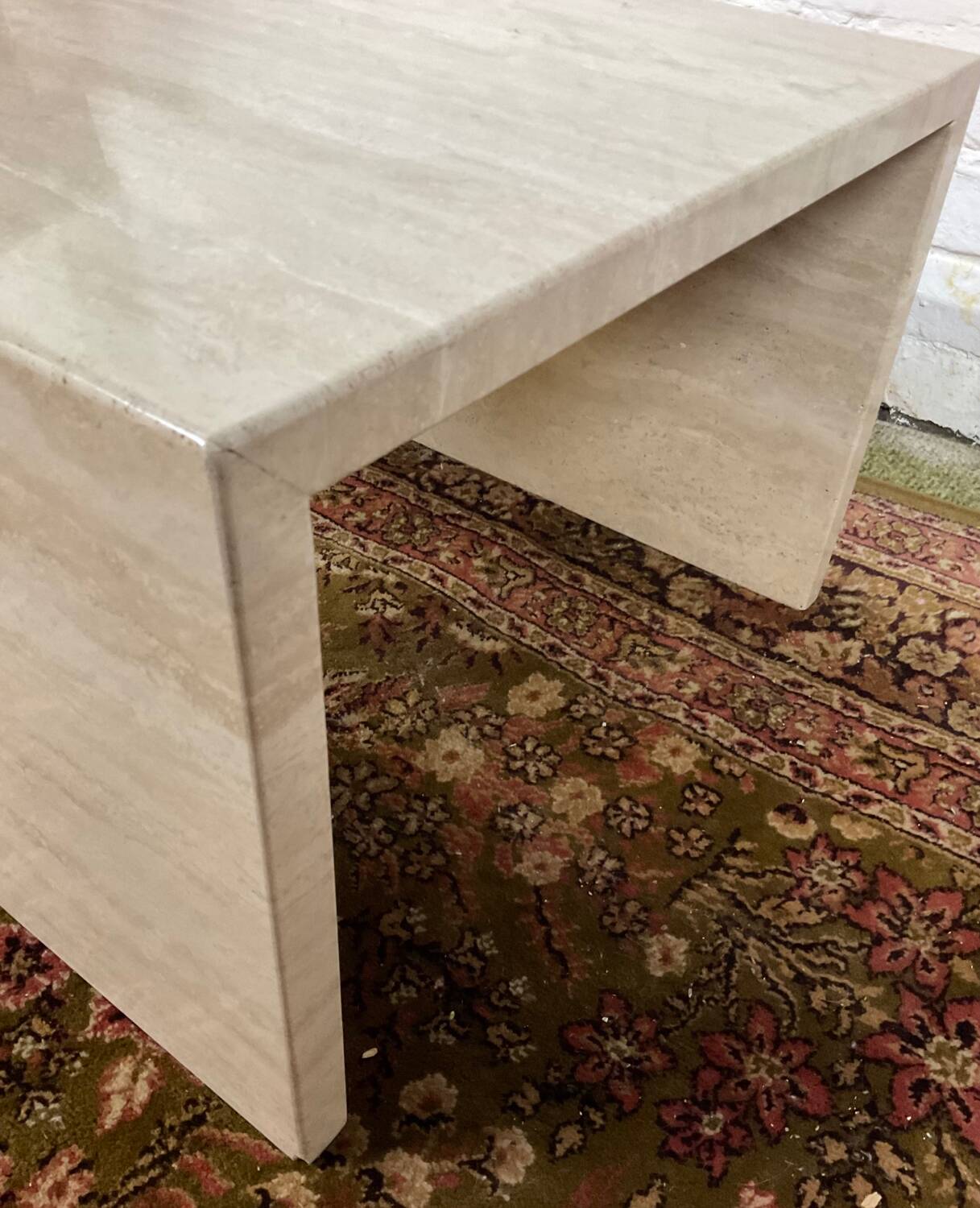 Travertine coffee table from the 70s