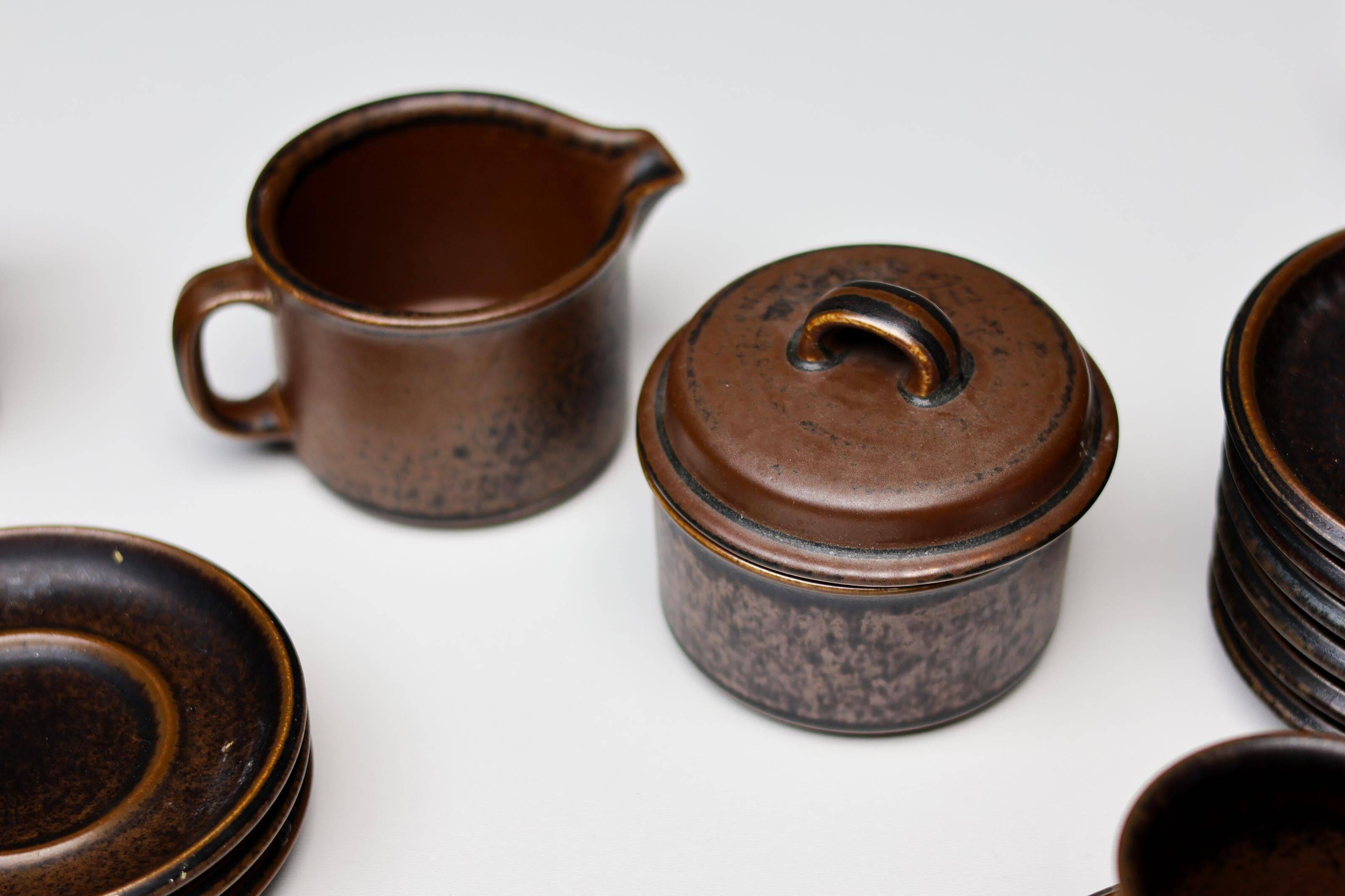 Set Arabia Ruska 24 pieces - 1970 Finnish Earth & Fire