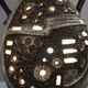 Large double lighting lamp base with openwork design, Brutalist 1960s.