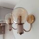 Pair of vintage Maison Delmas wall lights from the 70s
