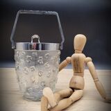 Bucket ice cubes glass
