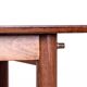 Danish extendable desk, Rosewood and Brass, model OS 51, Arne Vodder.