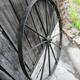 Roue de charrette ou de carriole en fer