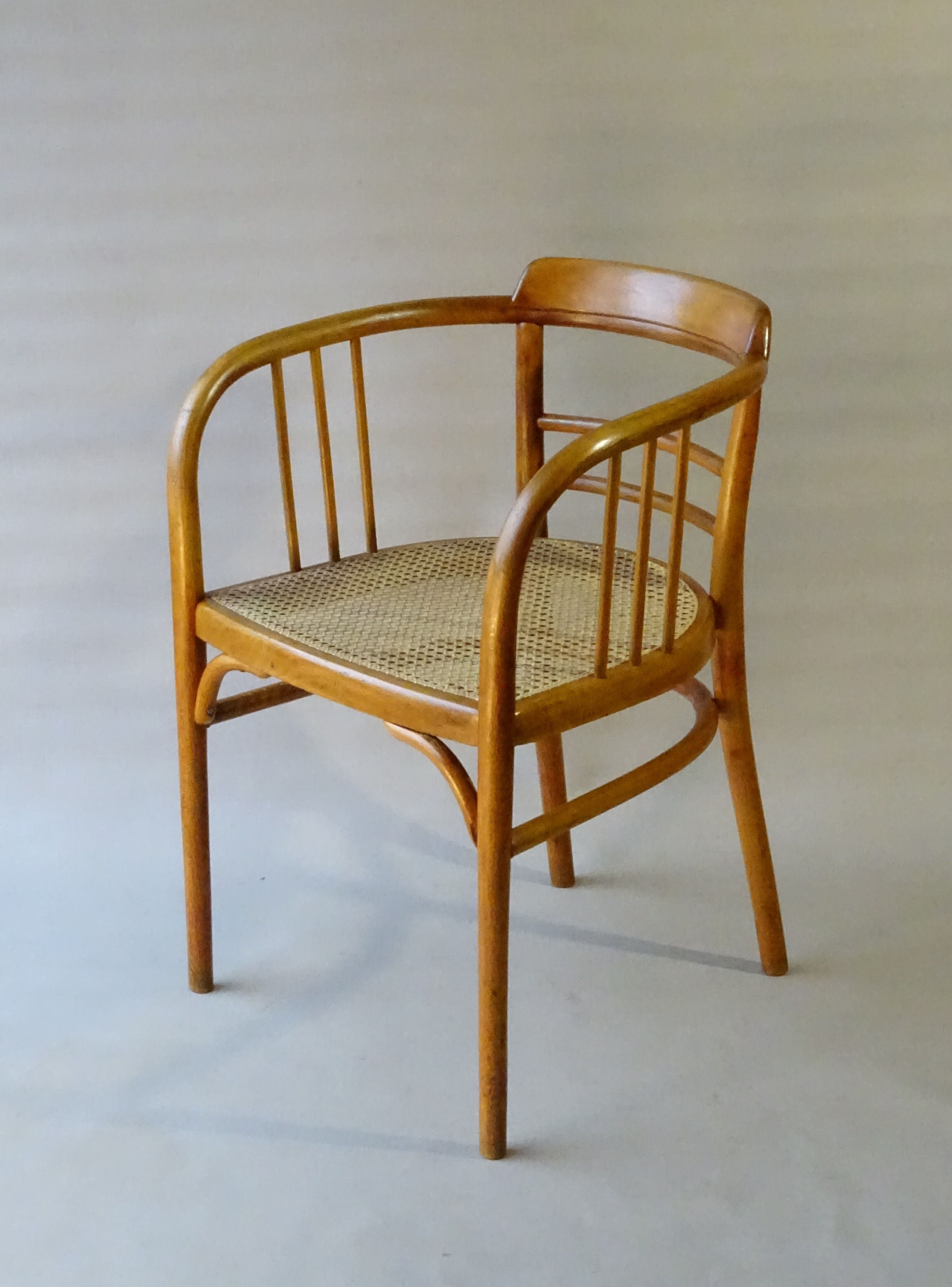 Armchair Thonet N°B93 canned to nine, design Siegel 1920