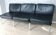 Knoll black leather living room set 3 + 2 + 1 pl.