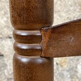 Chair Fireplace Wood & Straw Mountain Chalet Country Cottage No Dudouyt 60's