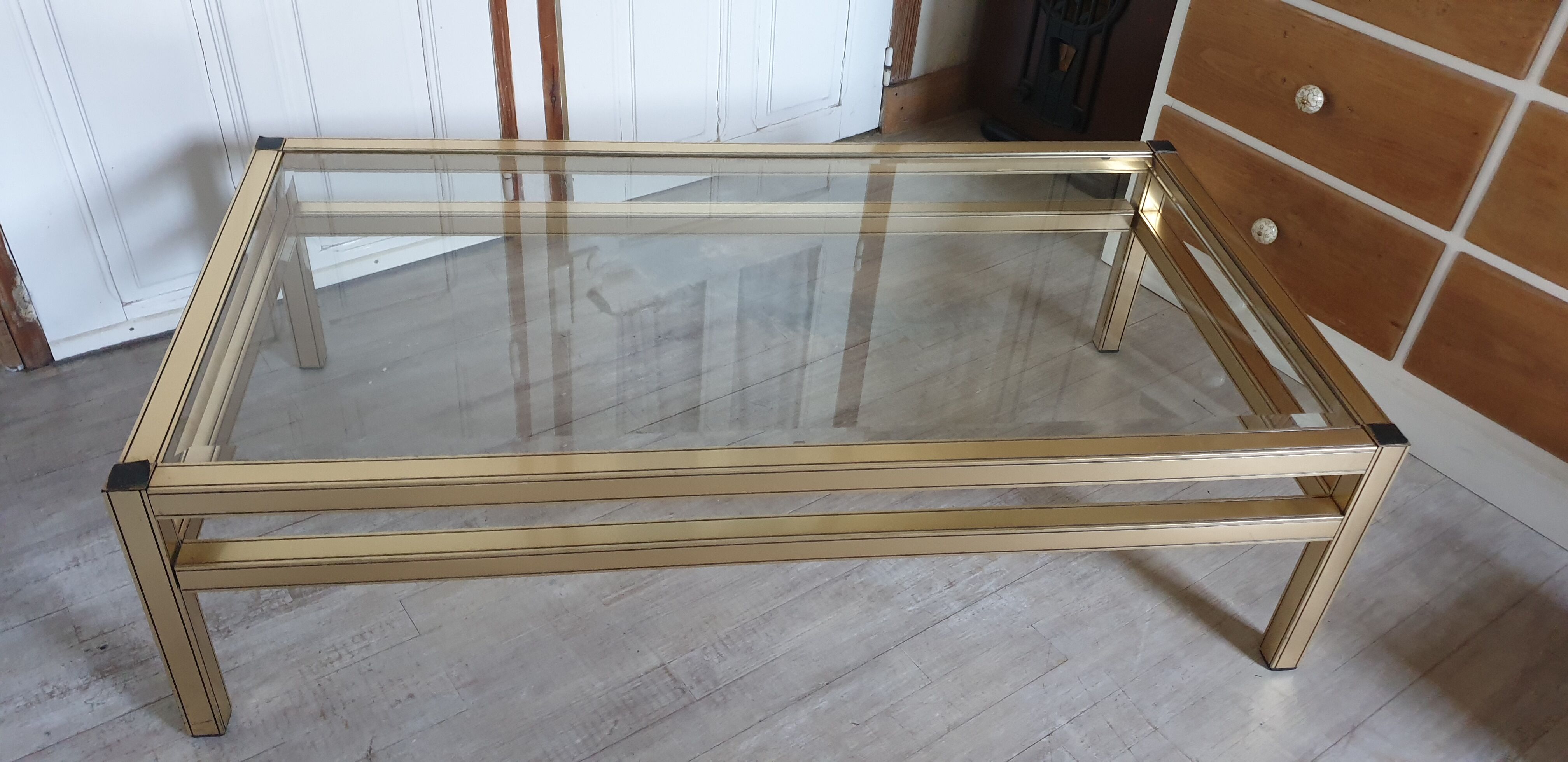 Golden coffee table