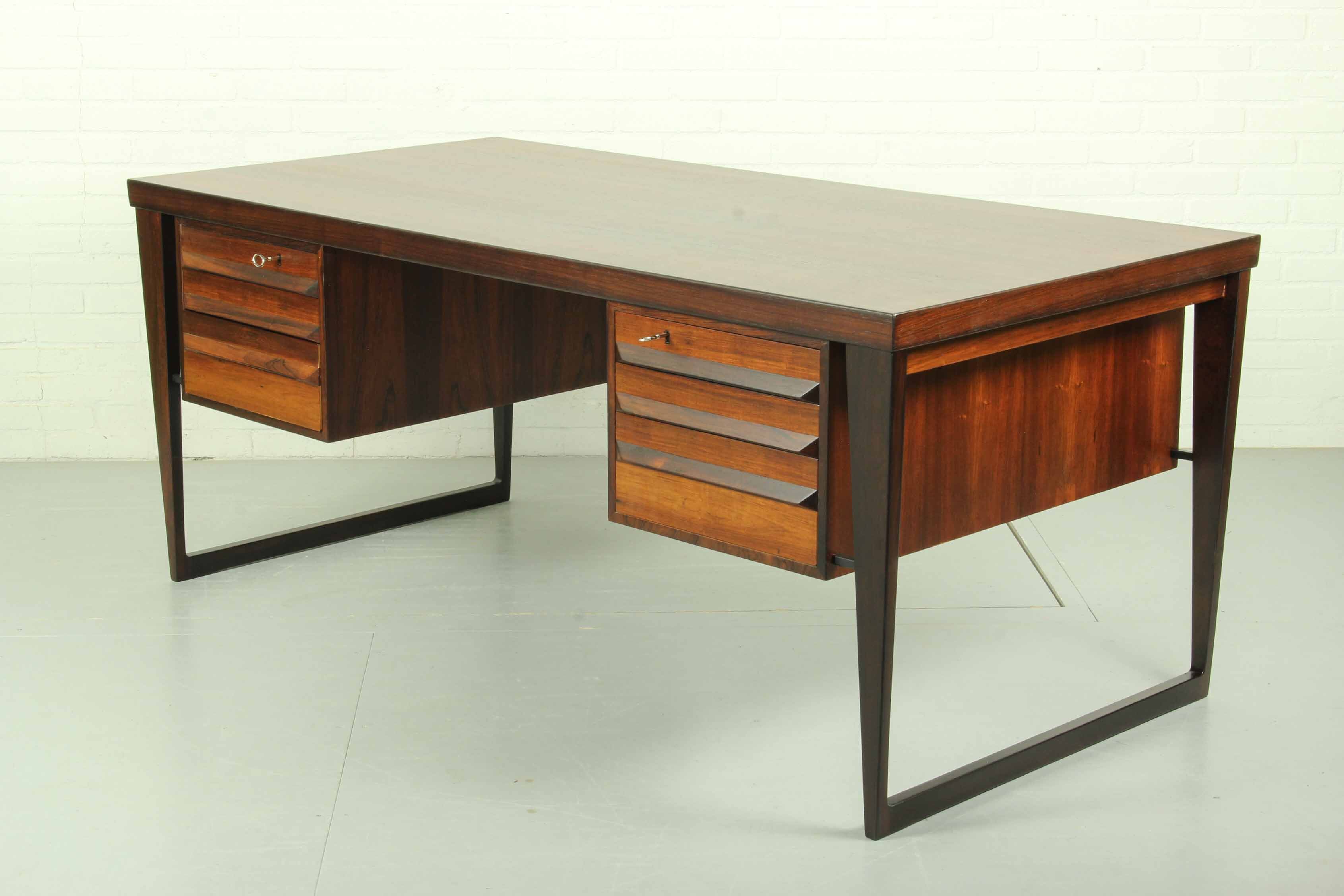 Bureau en palissandre du milieu du siècle par Kai Kristiansen