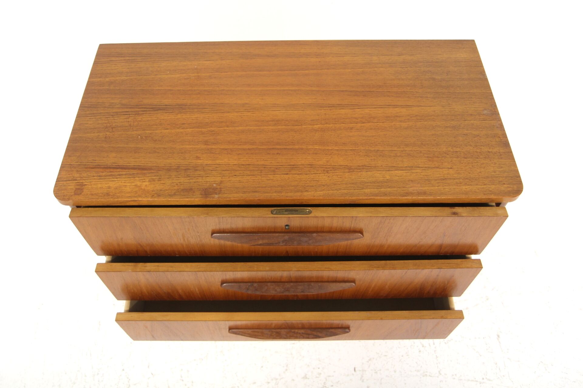 Scandinavian teak commode, Bröderna Gustavssons, Markaryd, Sweden, 1960.