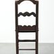 French antique Lorraine chair made of oak from the 18th century