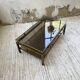 Brass coffee table attributed to Guy Lefevre for Maison Jansen