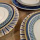 Small blue plates