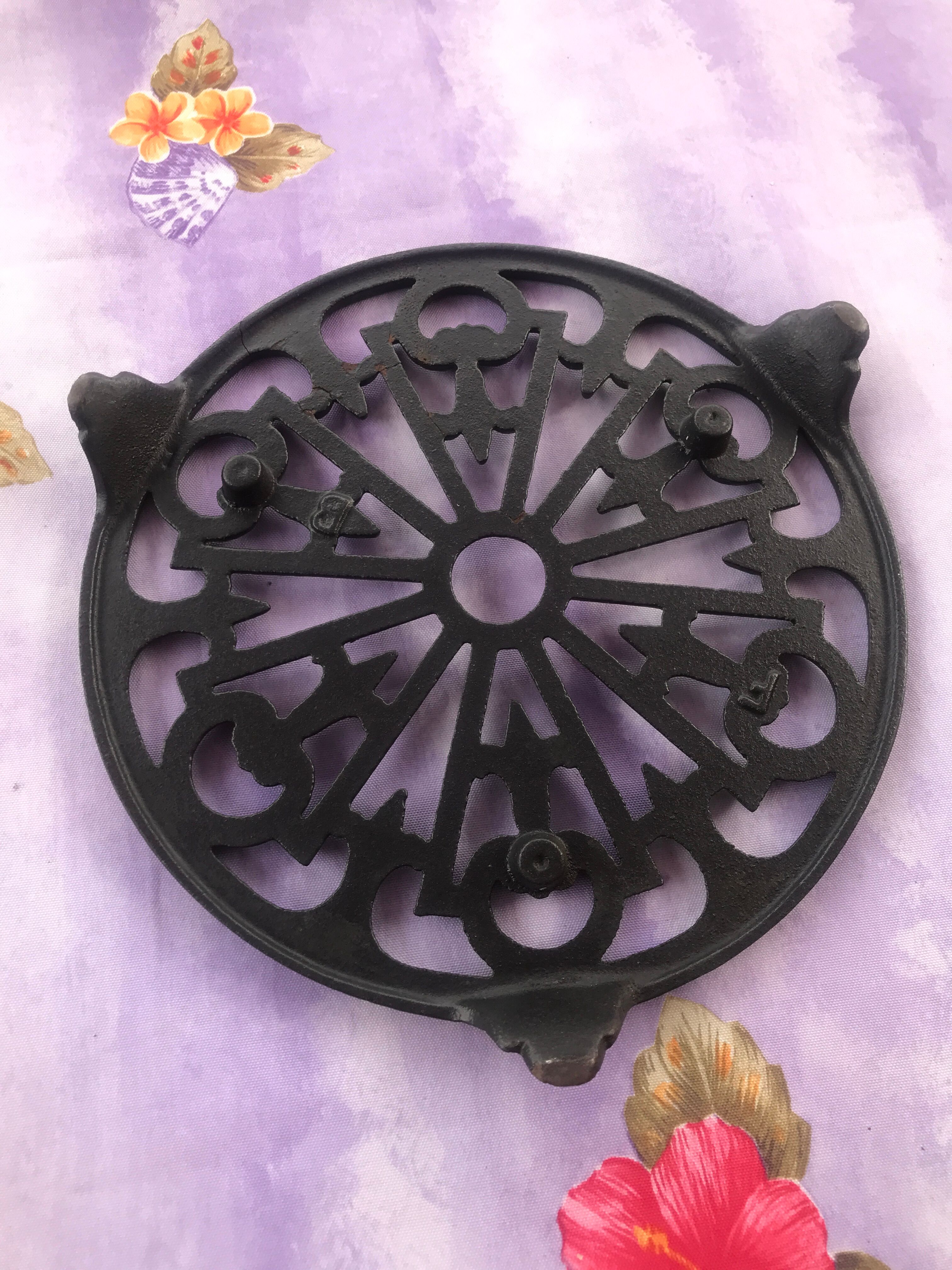 Vintage cast iron underside