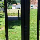 Dressmaker's cabinet with beveled triptych mirrors. (Mirror cabinet)