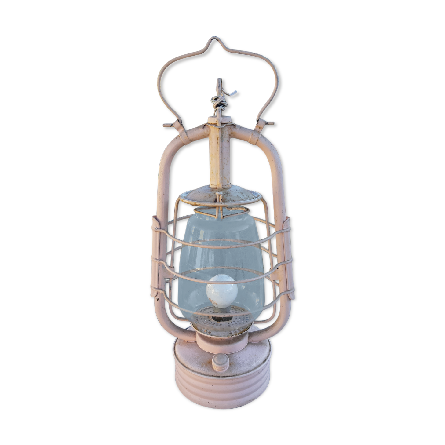 Old oil lamp electrified