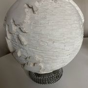 Space Age plaster globe in relief 1960 XXL