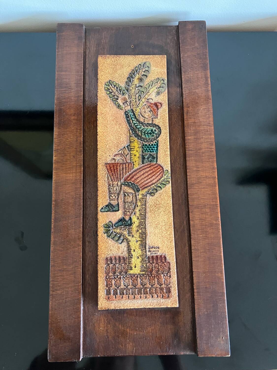 Capron ceramic decorative plate