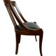 chaise gondole en placage d'acajou