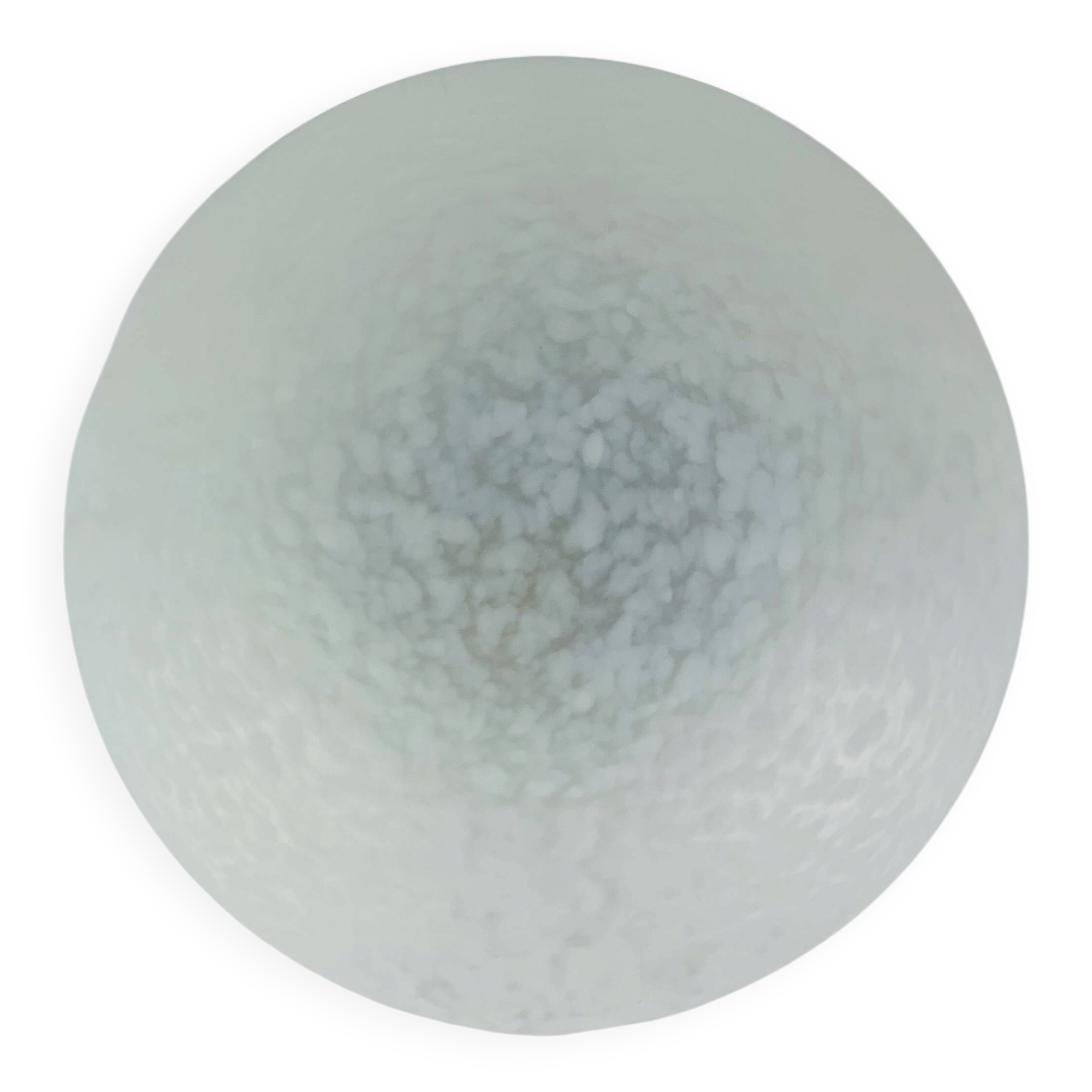 Domec XL speckled glass ball applique by Vianne, hemisphere, ceiling light.