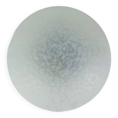 Applique boule Domec XL verre moucheté de Vianne, demi-sphère, plafonnier