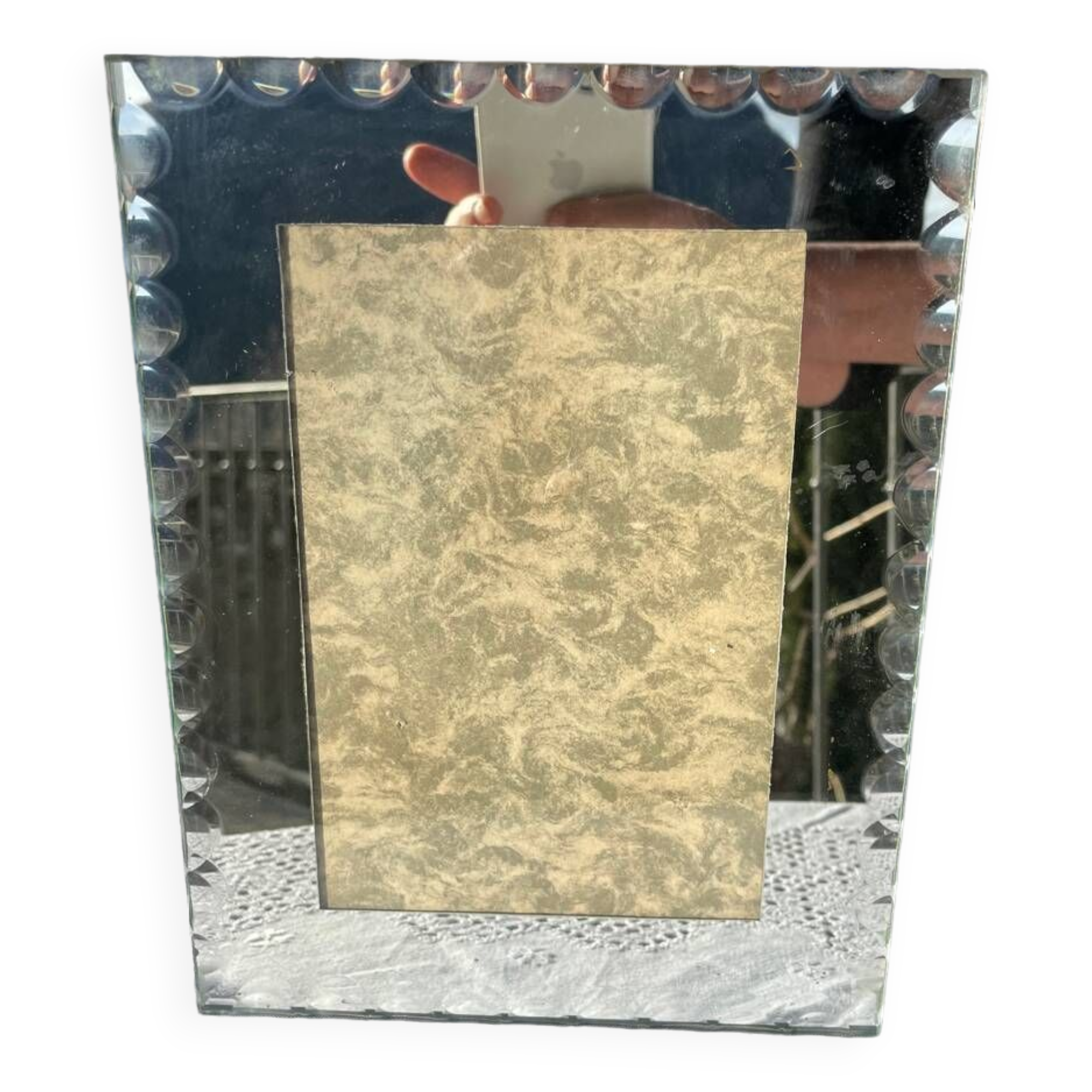 Vintage mirror photo frame
