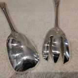 Silver-plated salad service for 2 pieces, Ercuis silversmith, Louis XV style, 29