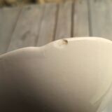 Ancient Saladier in Pink Ceramics by Digoin Sarreguemines Floral Decoration