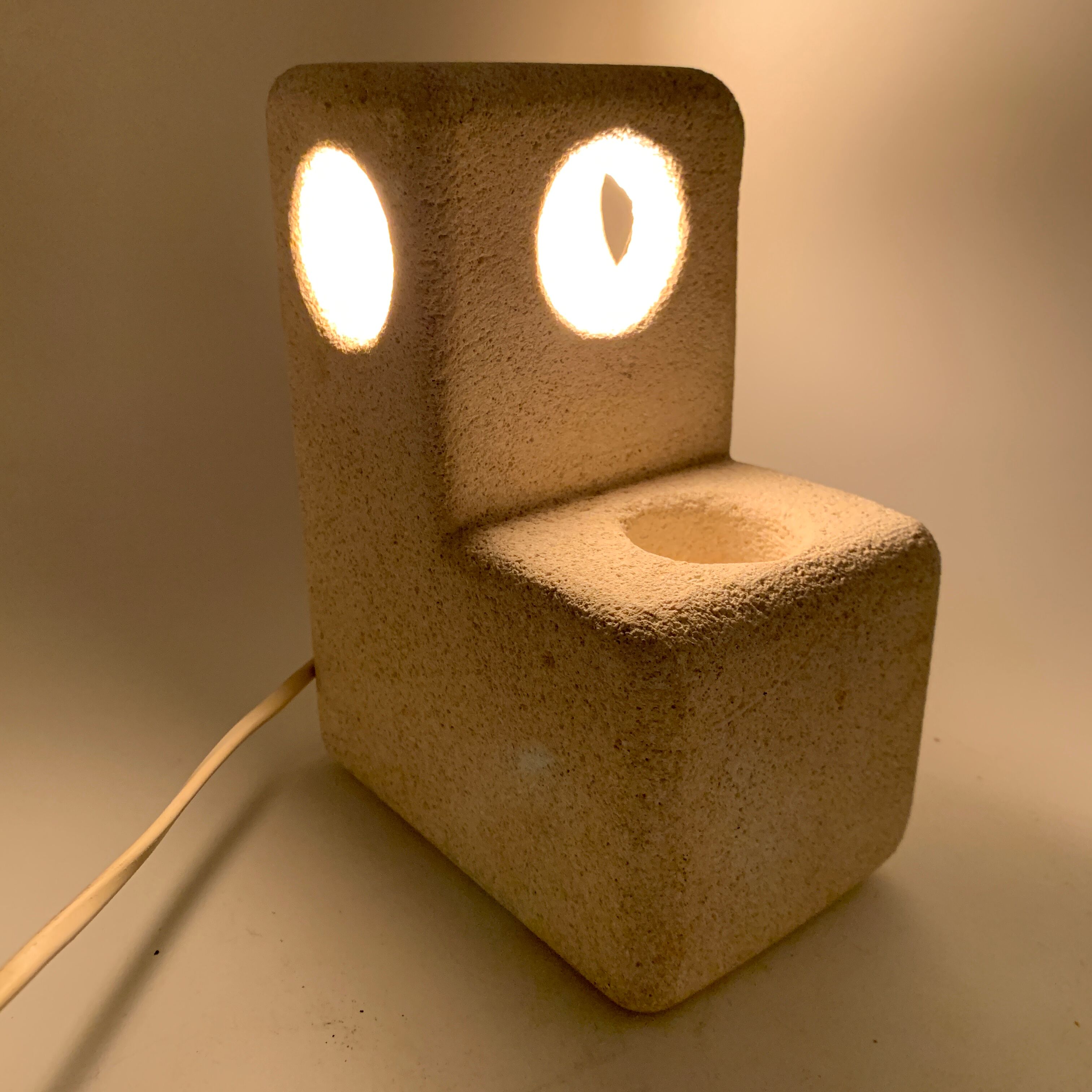 Pied de lampe en pierre naturelle