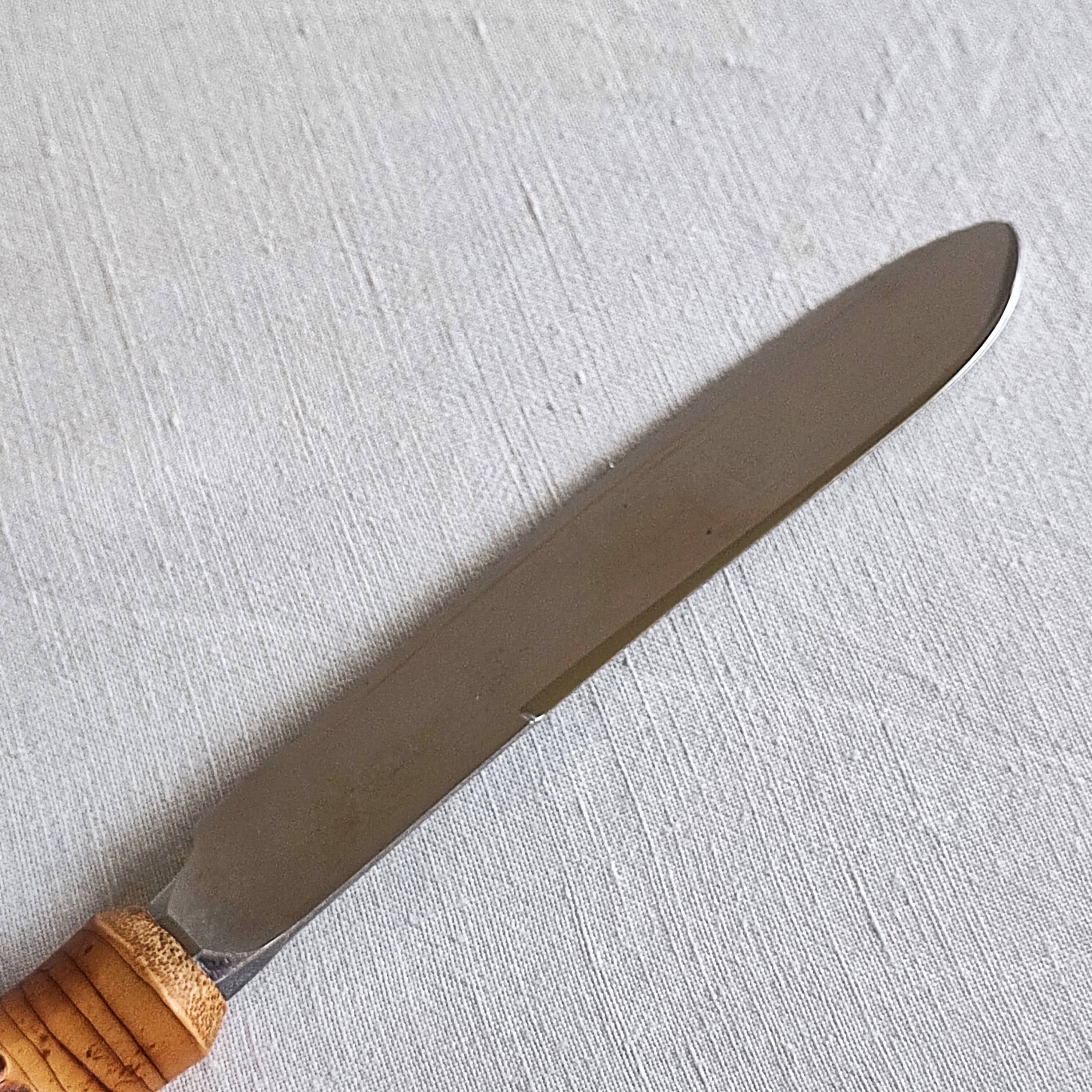 60' bamboo handle meat knives