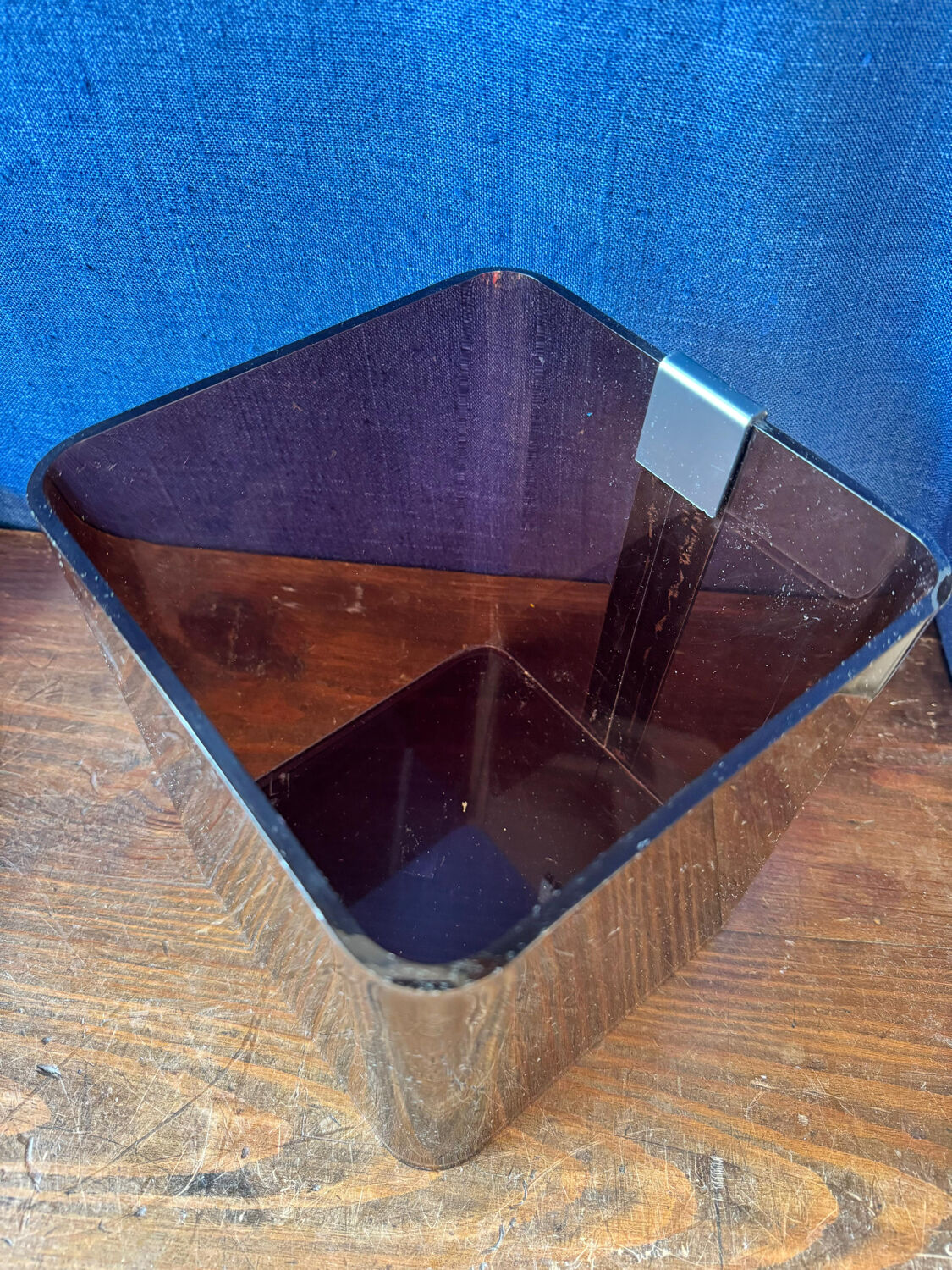 Vintage paper bin by Michel Dumas for Roche Bobois (1970)