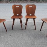 Brutalist bistro chairs