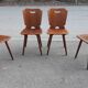 Chaises brutalistes bistrot