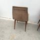 Set of six chairs by Robert DEBIEVE in wood and fabric, France 1950.
