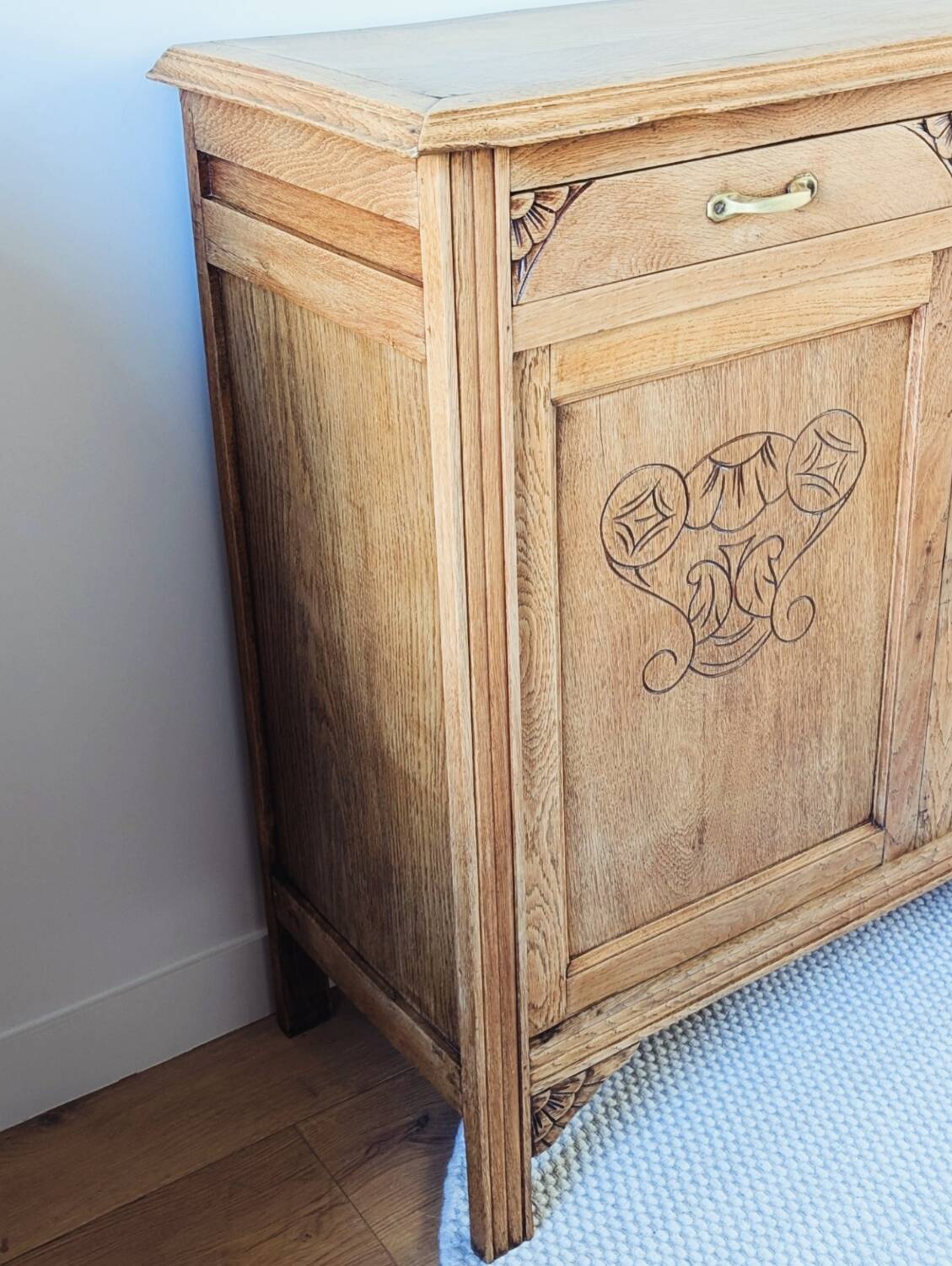 Parisian Art Deco sideboard in renovated oak