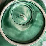 Antique majolica pumpkin jam jar