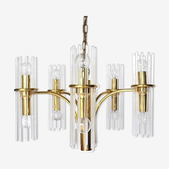 Brass chandelier 1970