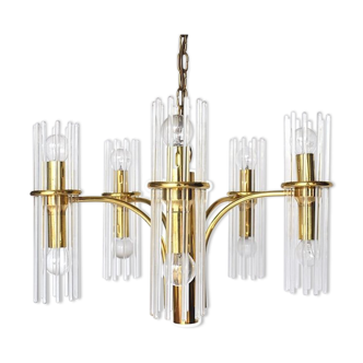 Brass chandelier 1970