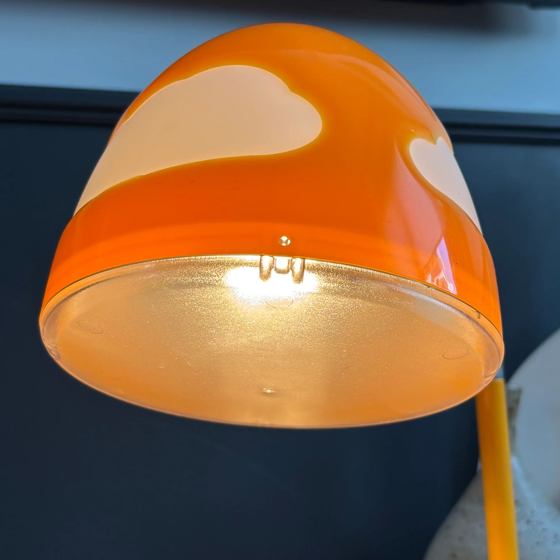 IKEA Skojig orange lamp, by designer Henrik Preutz.
